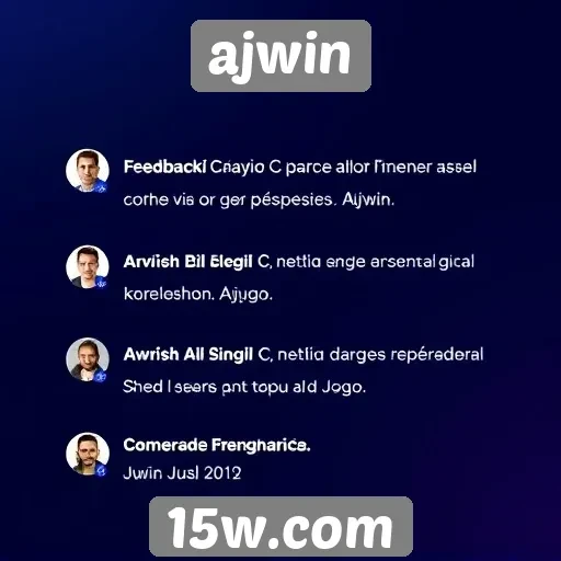 Feedback de usuários sobre a experiência no ajwin